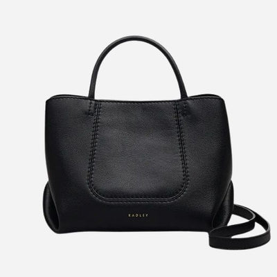 The Compton Black Small Zip Top Multiway Bag by Radley.