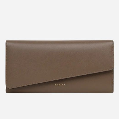 The The Kensal Coffee Brown Large Flapover Wallet by Radley.