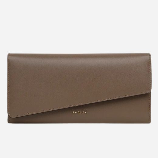 The The Kensal Coffee Brown Large Flapover Wallet by Radley.