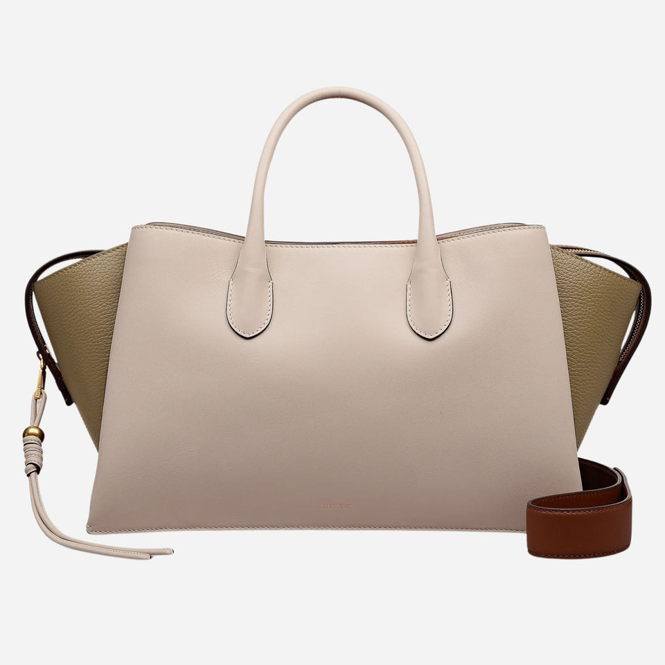The Radley The Romilly Salt Leather Large Ziptop Multiway Bag by Radley.