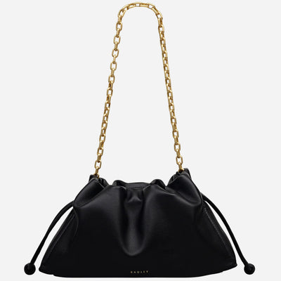 The Radley The Roxburgh Black Leather Small Chain Clutch Bag by Radley.