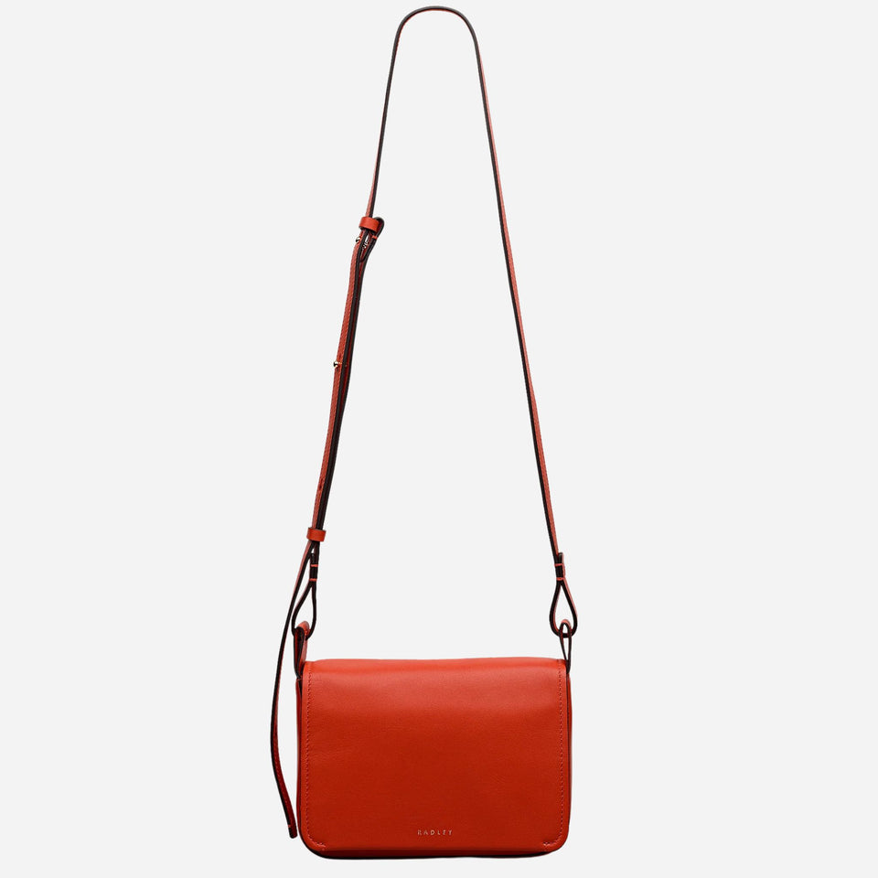 The Westwell Lane Flame Small Flapover Cross Body Bag by Radley.