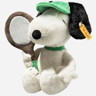 The Steiff 22 cm Tennis Snoopy with Plush Tennis Racquet by Steiff.