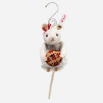 The Limited Edition Light Grey Christmas Bakery Mouse Ornament 10 cm by Steiff.