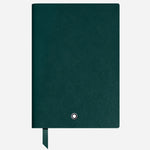 The Fine Stationery Medium British Green Sartorial Leather Notebook with Lined Pages by Montblanc.