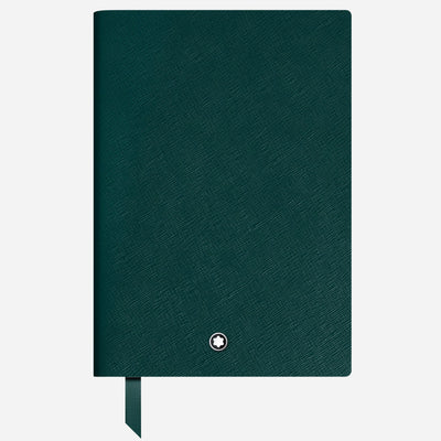 The Fine Stationery Medium British Green Sartorial Leather Notebook with Lined Pages by Montblanc.