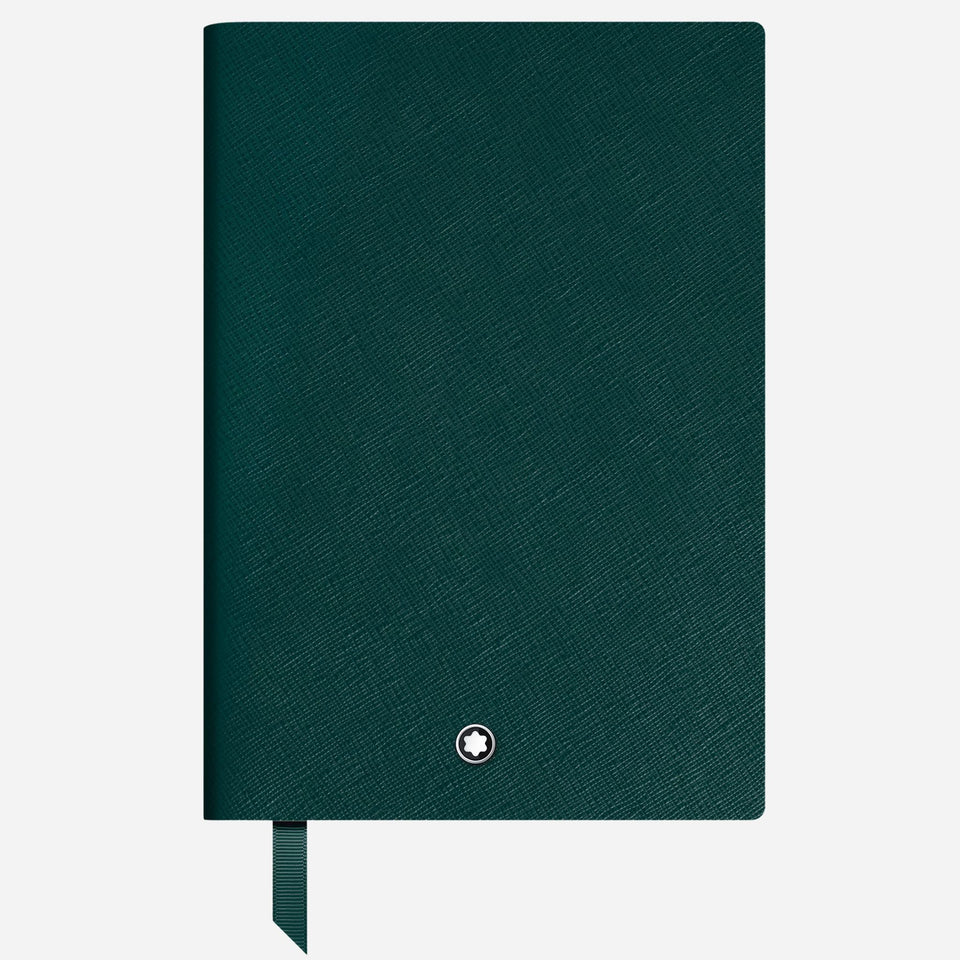 The Fine Stationery Medium British Green Sartorial Leather Notebook with Lined Pages by Montblanc.
