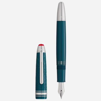 The Meisterstück LeGrand Teal Romeo & Juliet Fountain Pen by Montblanc.