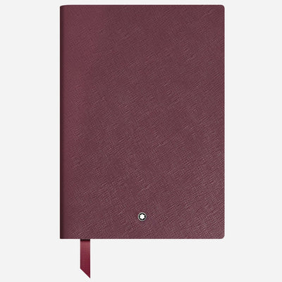 The Fine Stationery Medium Cassis Sartorial Leather Notebook with Lined Pages by Montblanc.