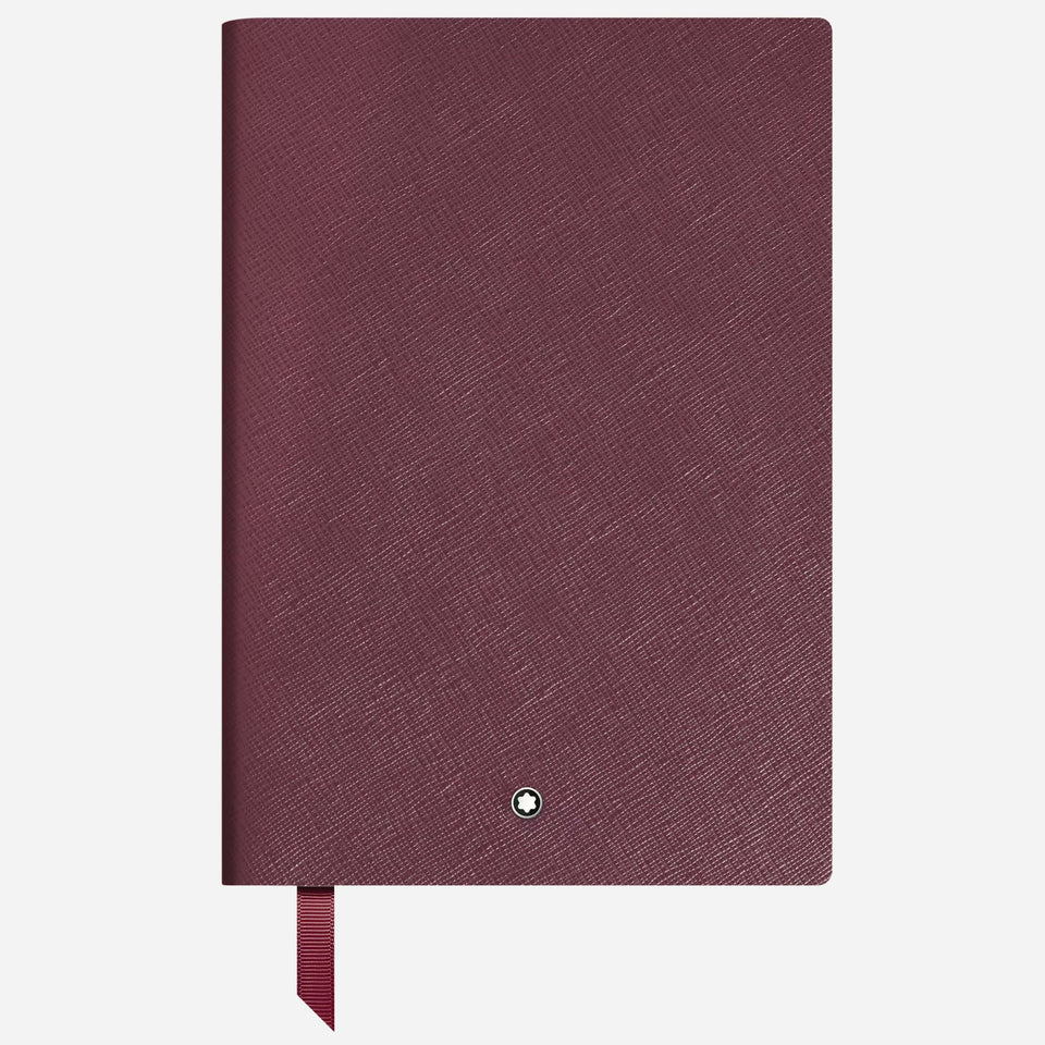 The Fine Stationery Medium Cassis Sartorial Leather Notebook with Lined Pages by Montblanc.