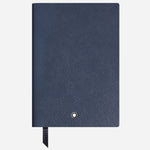 The Fine Stationery Medium Ink Blue Sartorial Leather Notebook with Squared Pages by Montblanc.