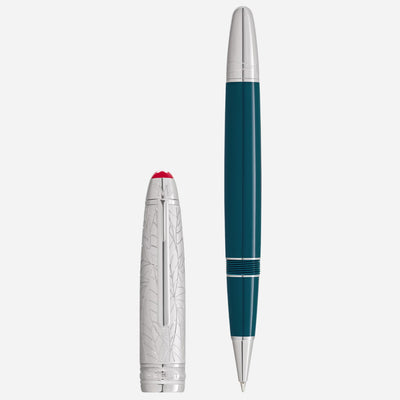 The Meisterstück Doué LeGrand Teal Romeo & Juliet Rollerball Pen by Montblanc.