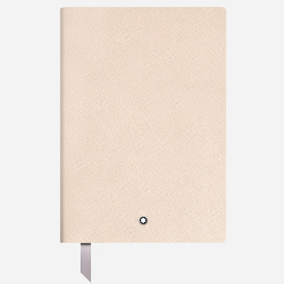 The Fine Stationery Medium Cloudy Beige Sartorial Leather Notebook with Lined Pages by Montblanc.