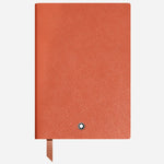 The Fine Stationery Medium Cayenne Sartorial Leather Notebook with Lined Pages by Montblanc.