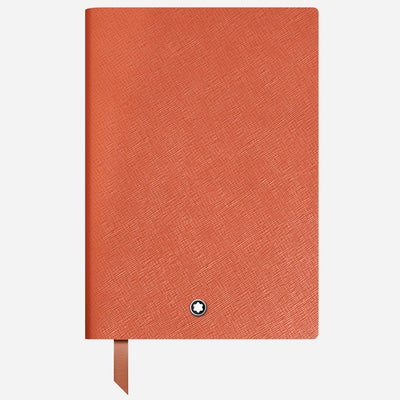The Fine Stationery Medium Cayenne Sartorial Leather Notebook with Lined Pages by Montblanc.