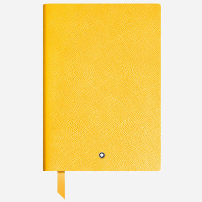 The Fine Stationery Medium Modena Yellow Sartorial Leather Notebook with Lined Pages by Montblanc.