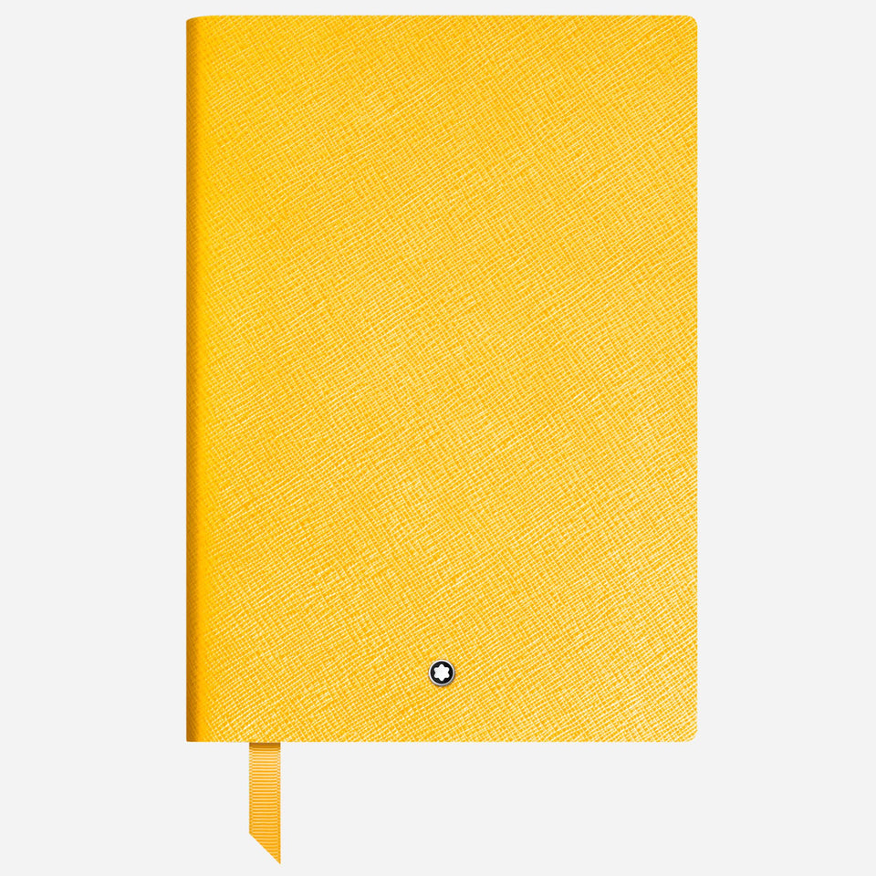 The Fine Stationery Medium Modena Yellow Sartorial Leather Notebook with Lined Pages by Montblanc.