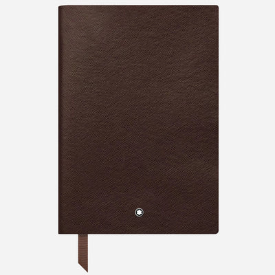 The Fine Stationery Medium Tobacco Brown Sartorial Leather Notebook with Lined Pages by Montblanc.