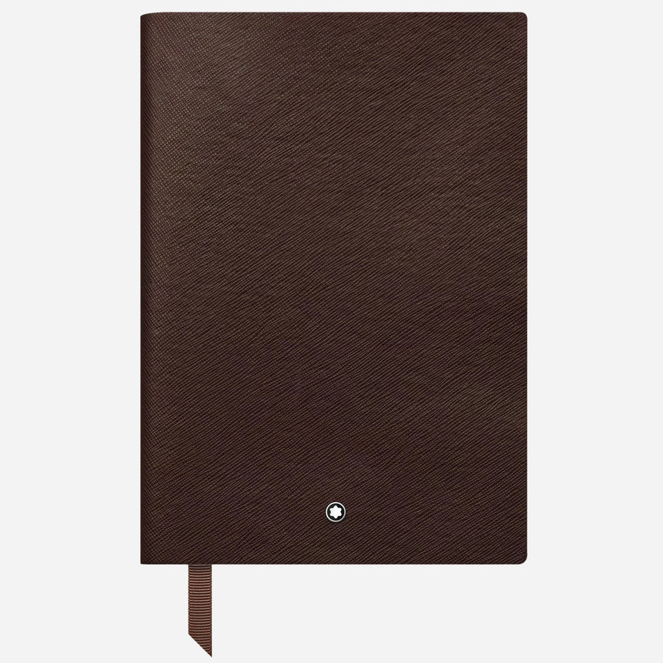 The Fine Stationery Medium Tobacco Brown Sartorial Leather Notebook with Lined Pages by Montblanc.