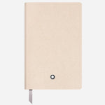 The Fine Stationery Small Cloudy Beige Sartorial Leather Notebook with Lined Pages by Montblanc.