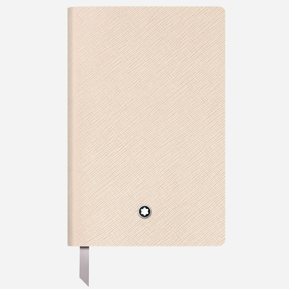 The Fine Stationery Small Cloudy Beige Sartorial Leather Notebook with Lined Pages by Montblanc.