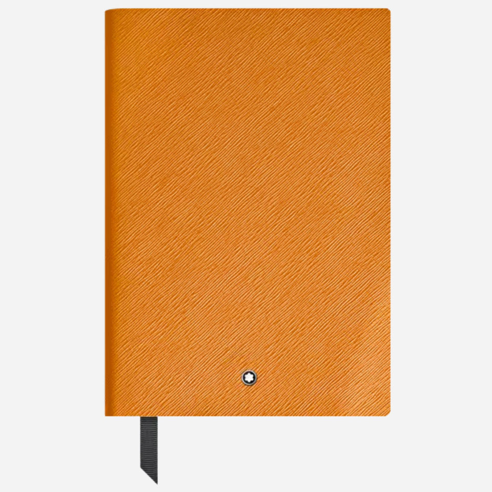 The Montblanc Fine Stationery Medium Saffron Yellow Sartorial Leather Notebook with Lined Pages by Montblanc.