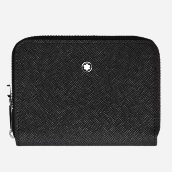 Montblanc 2CC Black Sartorial Leather Mini Wallet with Zip