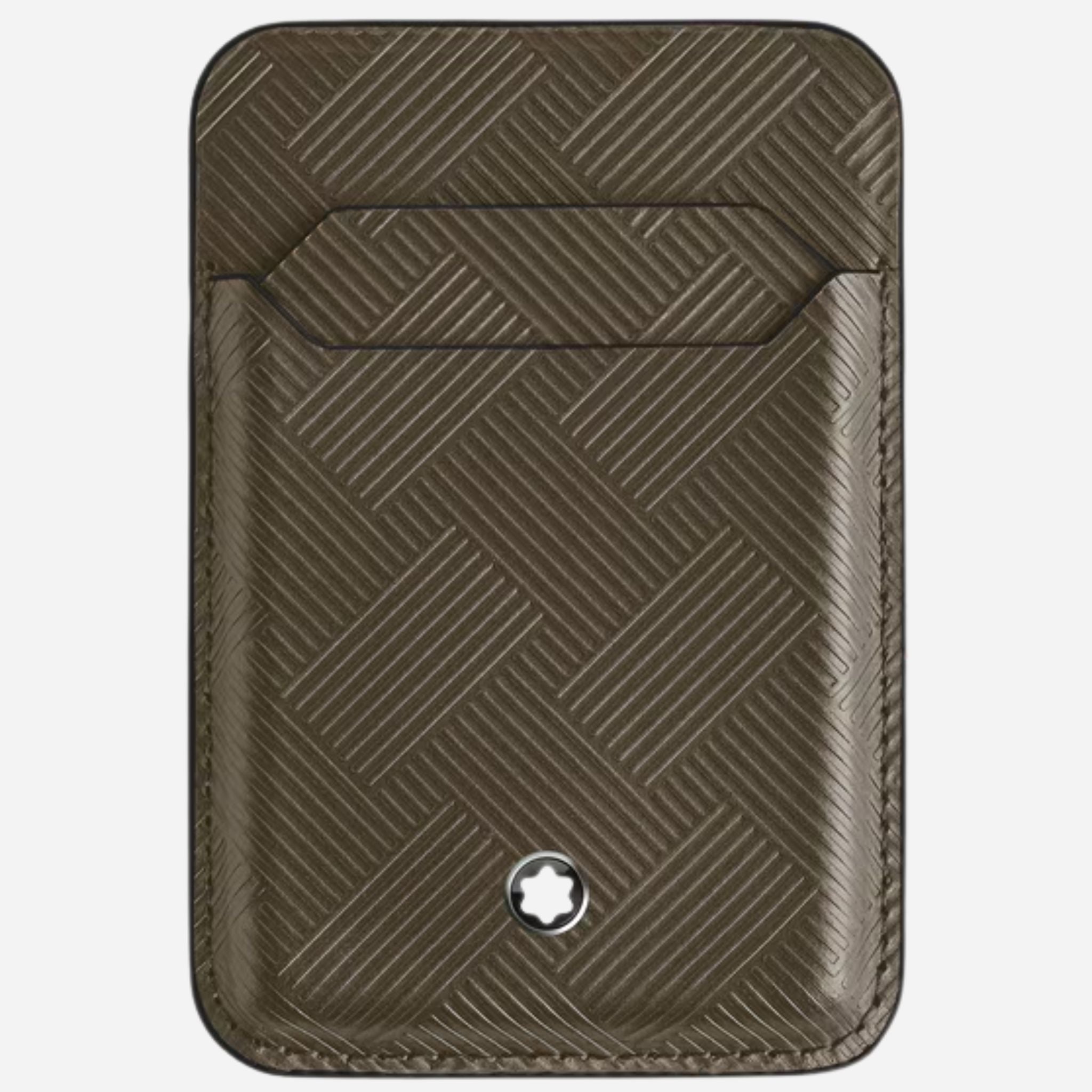 Montblanc 2CC Khaki Extreme 3.0 Leather Card Holder for iPhone