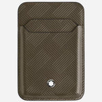 The Montblanc 2CC Khaki Extreme 3.0 Leather Card Holder for iPhone with MagSafe by Montblanc.