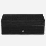 The 3-Pen Box in Croco-Embossed Black Leather by Montblanc.