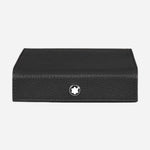 The Montblanc Black Grained Leather Travel Box for 4 Writing Instruments by Montblanc.