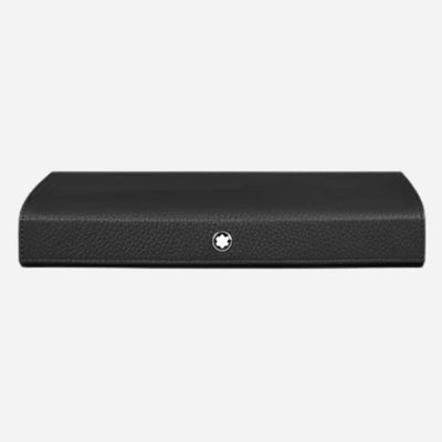 The Montblanc Black Grained Leather Travel Box for 8 Writing Instruments by Montblanc.
