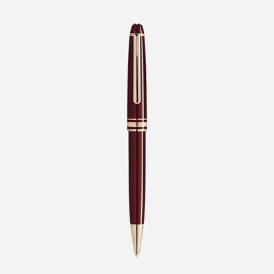 The Burgundy Red Meisterstück Classique Ballpoint Pen by Montblanc.