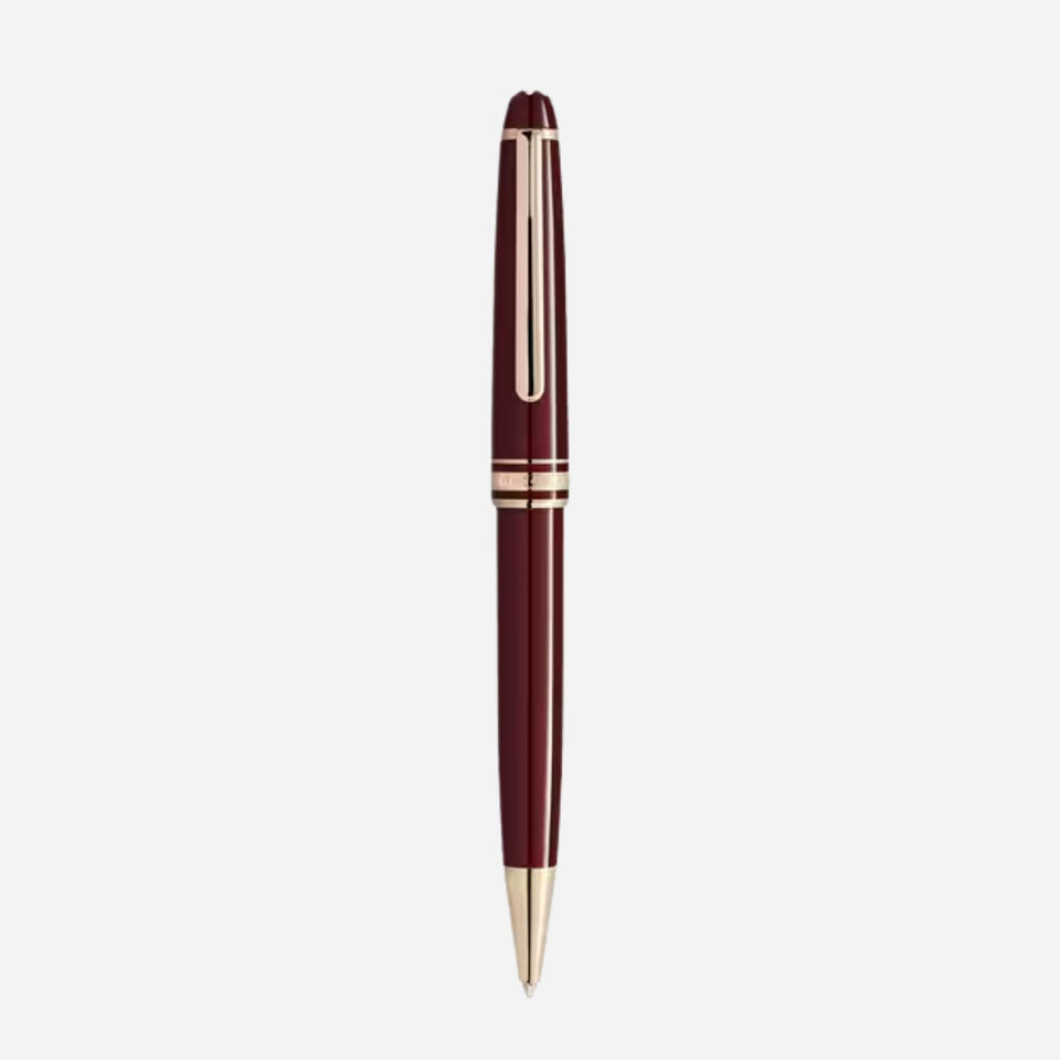 The Burgundy Red Meisterstück Classique Ballpoint Pen by Montblanc.