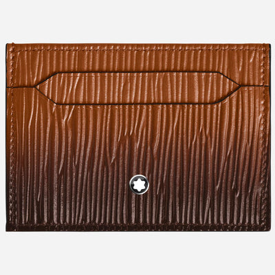 The Corteccia Sfumato Fauve Leather 5CC Card Holder by Montblanc.
