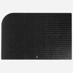 The Croco-Embossed Black Leather Desk Pad by Montblanc.