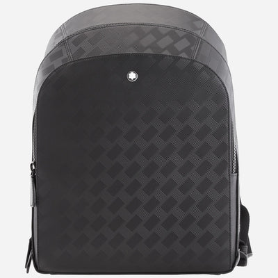 The Montblanc Extreme 3.0 Black Leather Medium Three Compartment Backpack by Montblanc.