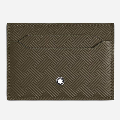 The Extreme 3.0 Khaki Leather 5CC Card Holder by Montblanc.