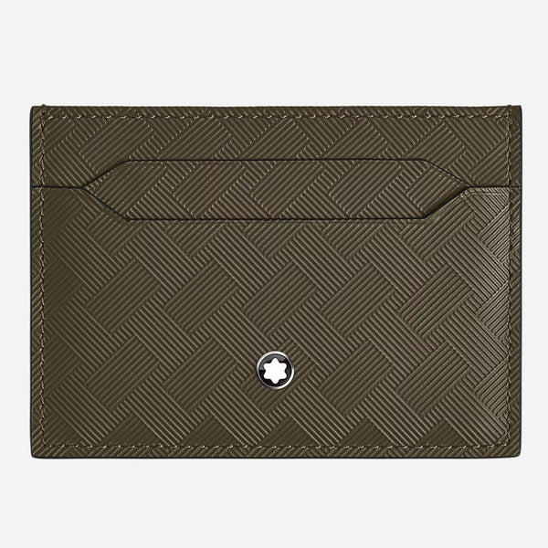 The Extreme 3.0 Khaki Leather 5CC Card Holder by Montblanc.