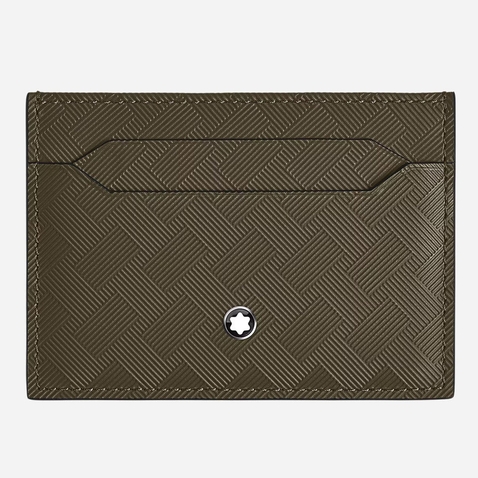 The Extreme 3.0 Khaki Leather 5CC Card Holder by Montblanc.