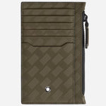 The Montblanc Extreme 3.0 Khaki Leather 8CC Card Holder with Zip by Montblanc.