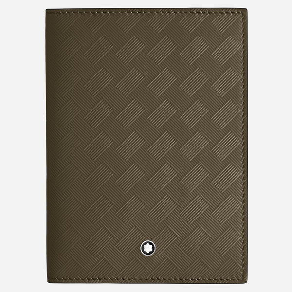 The Extreme 3.0 Khaki Leather Passport Holder by Montblanc.