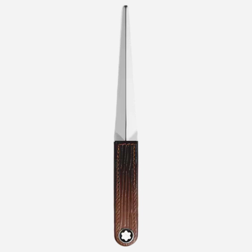 Fauve Corteccia Sfumato Leather Letter Opener by Montblanc.