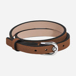 The Montblanc Fauve Sartorial Leather Bracelet with Horseshoe Buckle by Montblanc.