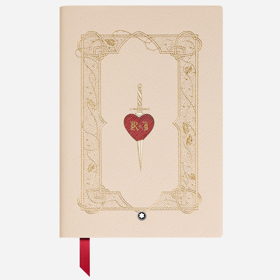 The Fine Stationery Medium Romeo & Juliet White Notebook with Lined Pages by Montblanc.