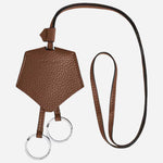 The Montblanc Grained Fauve Leather Key Holder with Carry Loop by Montblanc.