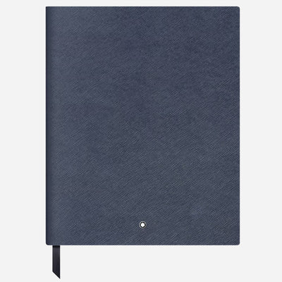 The Fine Stationery Large Ink Blue Sartorial Leather Notebook with Lined Pages by Montblanc.