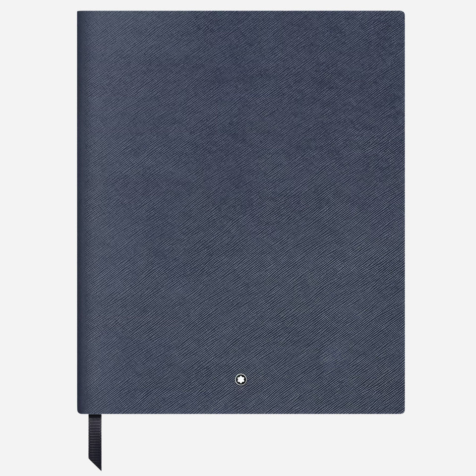 The Fine Stationery Large Ink Blue Sartorial Leather Notebook with Lined Pages by Montblanc.
