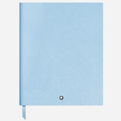 The Fine Stationery Large Pale Blue Sartorial Leather Notebook with Lined Pages by Montblanc.