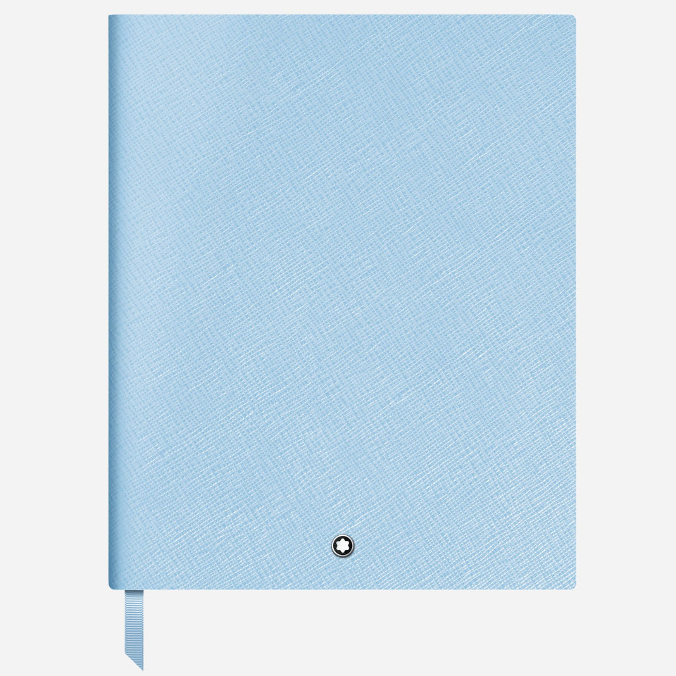 The Fine Stationery Large Pale Blue Sartorial Leather Notebook with Lined Pages by Montblanc.